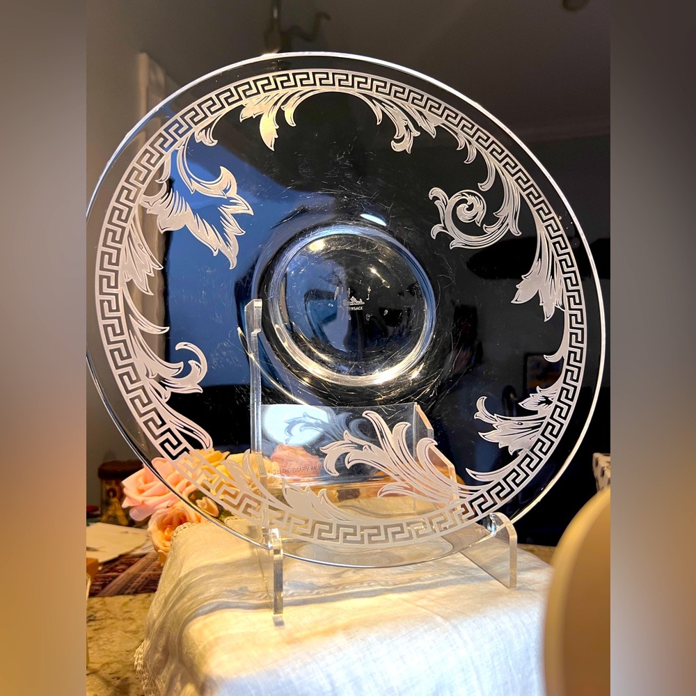 VERSACE Rosenthal Decor plate extra large, very heavy; has scratches